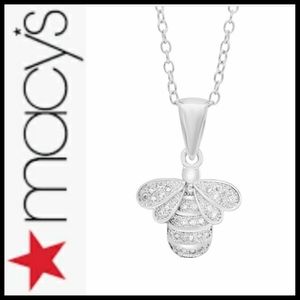 Cubic Zirconia Bee Pendant Necklace